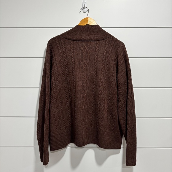Max Studio 100% extra fine merino wool 1/4 zip knit sweater size XL - Picture 3 of 12